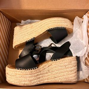 Soludos seneca leather espadrille style sandals